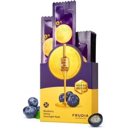 Masca hidratantă, Frudia, Blueberry Honey, albastru-galben Ofertă limitată