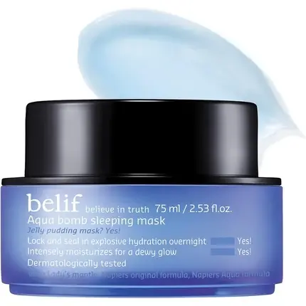 Retur ușor Masca de față, Belif Aqua Bomb, 75ml, albastru