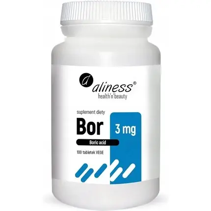 Preferatul clienților Supliment mineral, Aliness, Bor, 3mg, 100 tablete