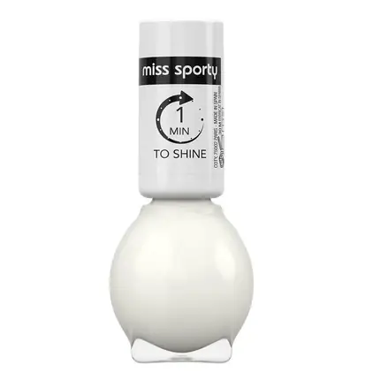 Discount Lac de unghii Miss Sporty 1 Minute To Shine 121, alb, 7ml