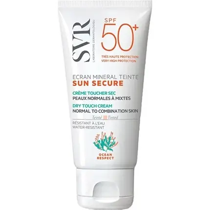 Doar azi Cremă facială SPF 50+, SVR, Sun Secure, minerală, cu tonalitate, 60g