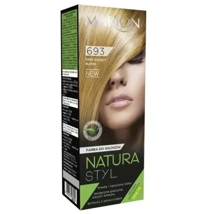Comandă acum Vopsea de păr Marion Natura Styl No. 693 Shimmering Blonde, 135g