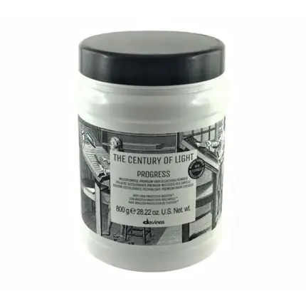 Reduceri Pudră decolorantă Davines The Century of Light Progress, alb, capac negru, 276g