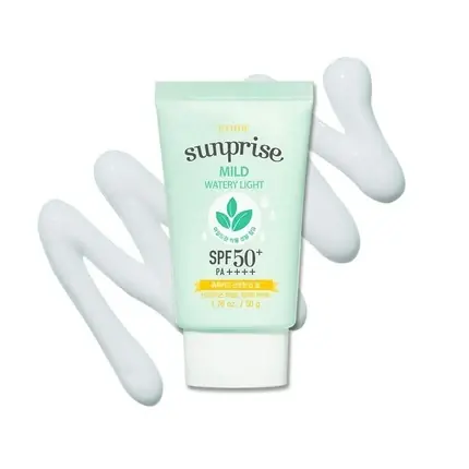Doar azi Protecție Solară ETUDE Sunprise Mild Watery Light SPF50+ pentru Piele Sensibilă