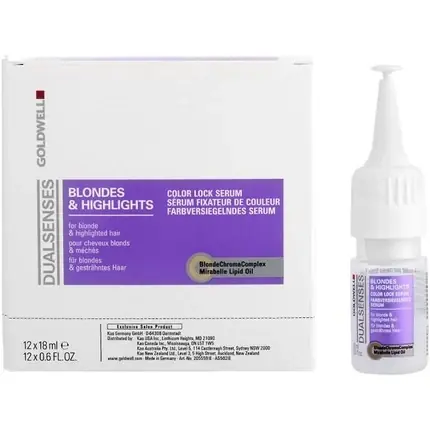 Cel mai vândut Serum pentru păr, Goldwell DUAL SENSES Blondes & Highlights Lock Serum, 18ml