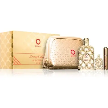 Set Parfum Orientica Luxury Collection Royal Amber, U Set EDP 80 ml & 75 ml Atomizer Cumpărături sigure