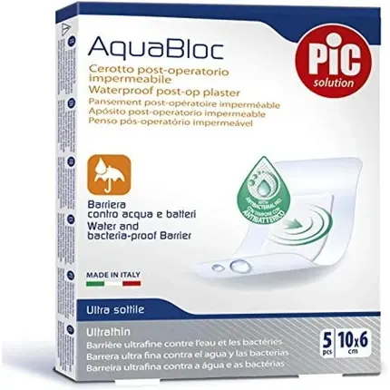 Pansament steril impermeabil, Pic Solution AquaBloc, 10x6cm, albastru Cumpărături sigure