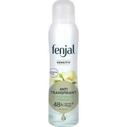 Cumpără acum Fenjal Deospray Sensitive Dry, Antitranspirant cu Allantoina și Iasomie, Alb, 150ml