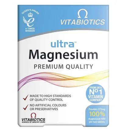Vitabiotics Ultra Magnesium, 375mg, 60 Tablete Preț promoțional