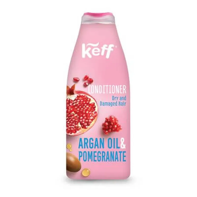 Balsam pentru par uscat, 500 ml, Rodie si Ulei de Argan, Keff Ofertă