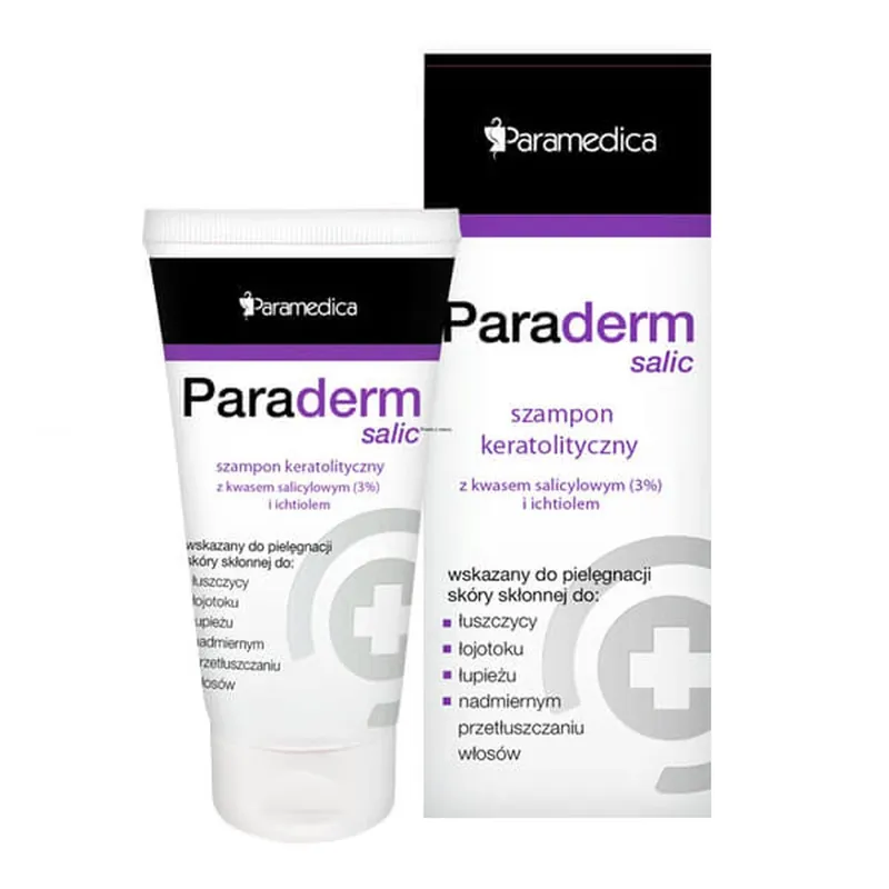 Ofertă limitată Paraderm Salic, șampon keratolitic cu acid salicilic și ihtiol, 150 g