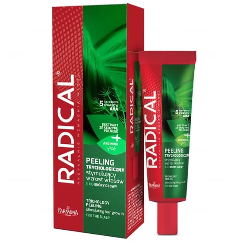 Farmona Radical, Exfoliant trichologic pentru stimularea creșterii părului, scalp, 75 ml Ambalaj deteriorat Preț promoțional