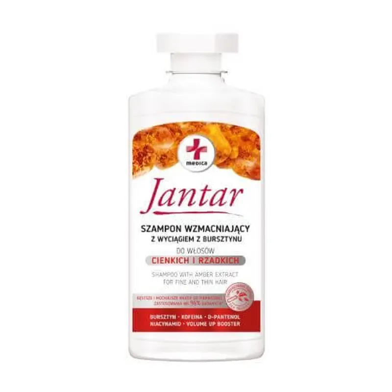 JANTAR MEDICA Șampon de întărire pentru păr subțire și subțire cu extract de chihlimbar, 330 ml Cel mai vândut