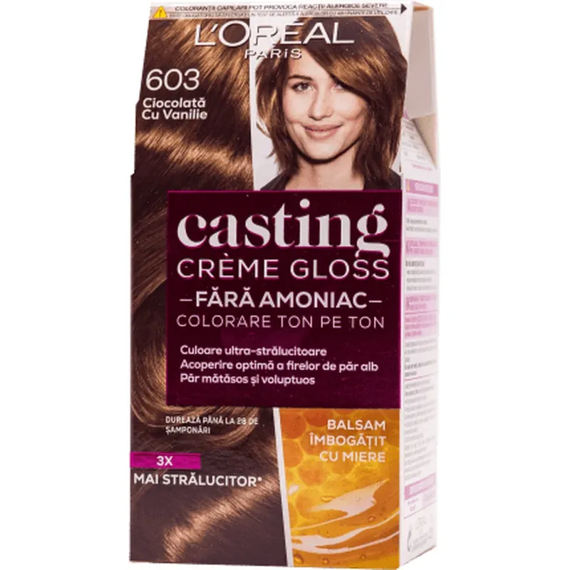 Ieftin Loreal Paris CASTING CREME GLOSS Vopsea păr 603 ciocolată cu vanilie, 1 buc