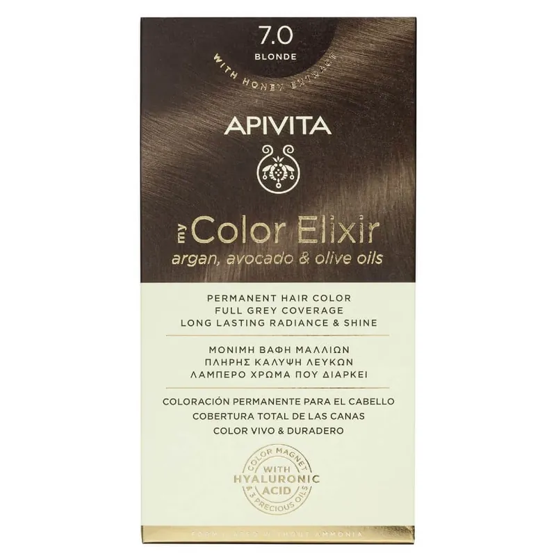 Reducere de preț Apivita My Color Elixir Permanent Hair Color No 7.0 Blonde 50ml