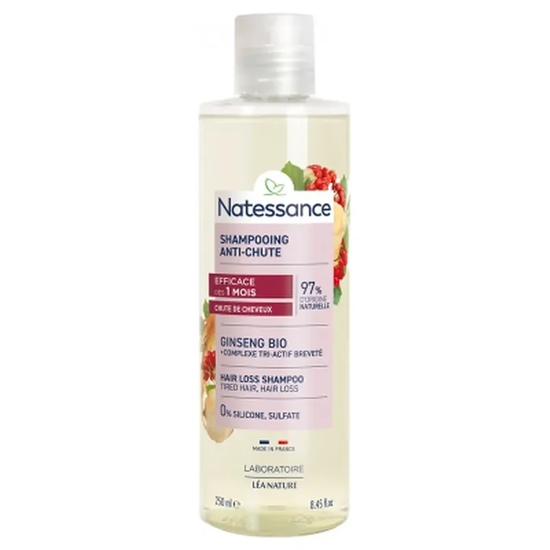 Bestseller Natessance Șampon anti-cădere cu ginseng 250 ml