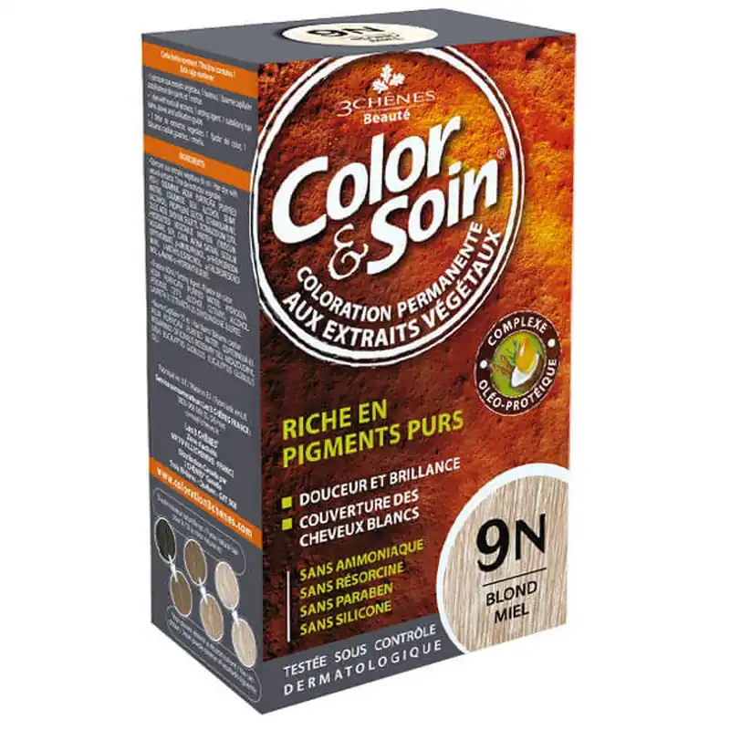 Color&Soin, vopsea de păr, 9N, blond miere, 135 ml Reducere