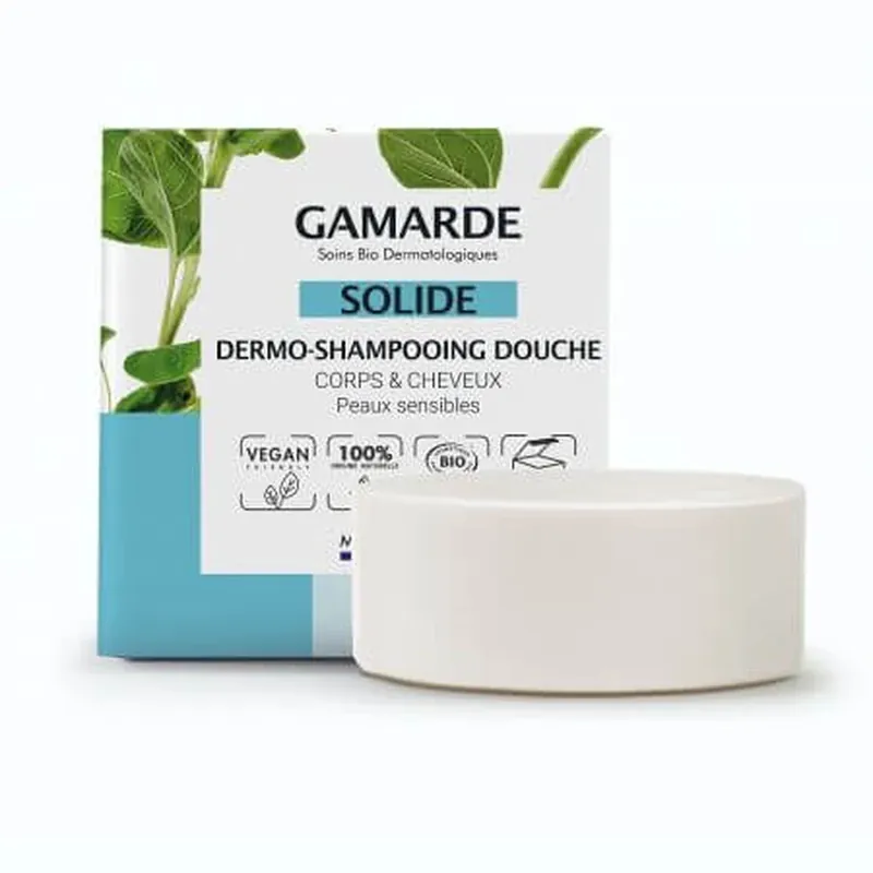 Ofertă specială Sampon si gel de dus dermo solid pentru par si corp, 109 g, Gamarde