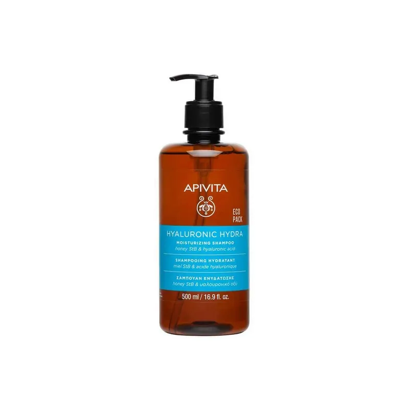 Plată sigură Apivita Șampon hidratant Hyaluronic Hydra Eco Pack Șampon hidratant 500ml
