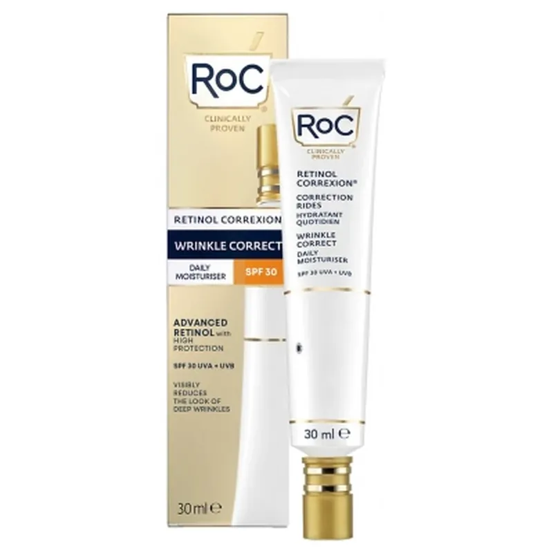 Preț redus RoC Retinol Correxion Cremă hidratantă de zi pentru corectarea ridurilor SPF30 30 ml