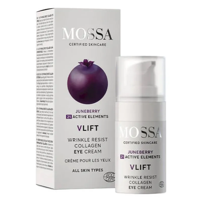 Mossa, cremă de ochi antirid cu fructe de cireș, 15 ml Reducere de preț