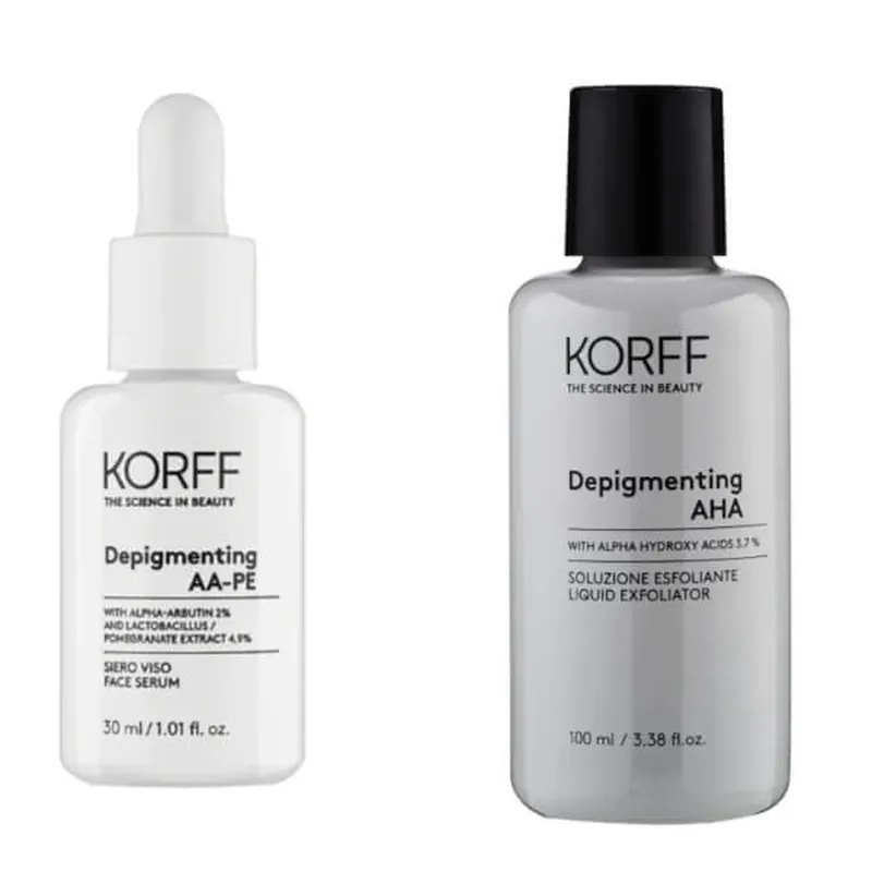 Retur ușor Ser de față depigmentant Korff cu soluție exfoliantă iluminatoare