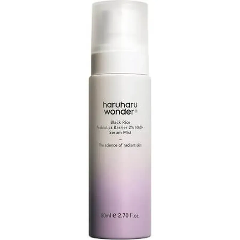 Expediere rapidă Serum de tip mist cu orez negru fermentat, probiotice si 2% NAD+ Black Rice, 80 ml, Haruharu Wonder