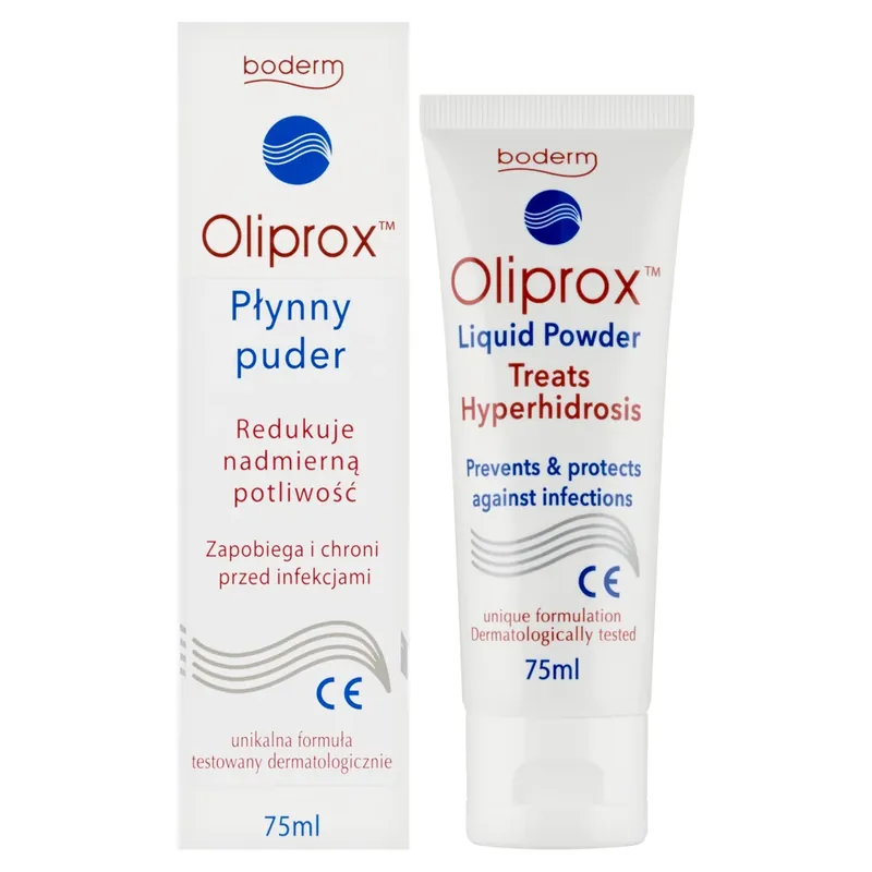 Calitate înaltă Oliprox, pulbere lichidă, reduce transpirația excesivă, 75 ml