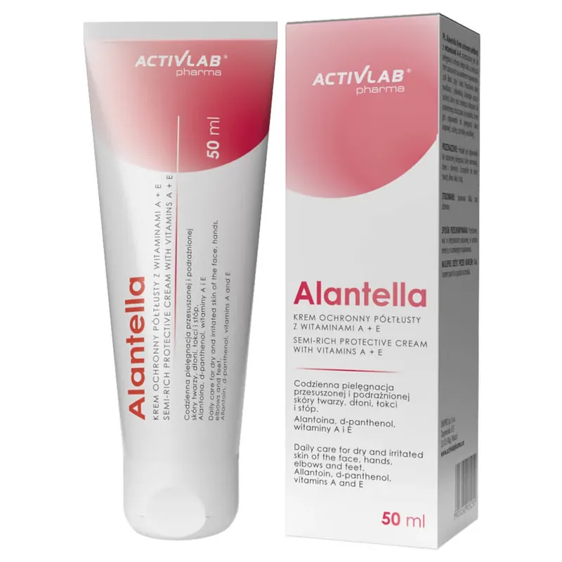 ActivLab Pharma Alantella, Cremă protectoare semigrasă cu vitaminele A+E, 50 ml Disponibil imediat