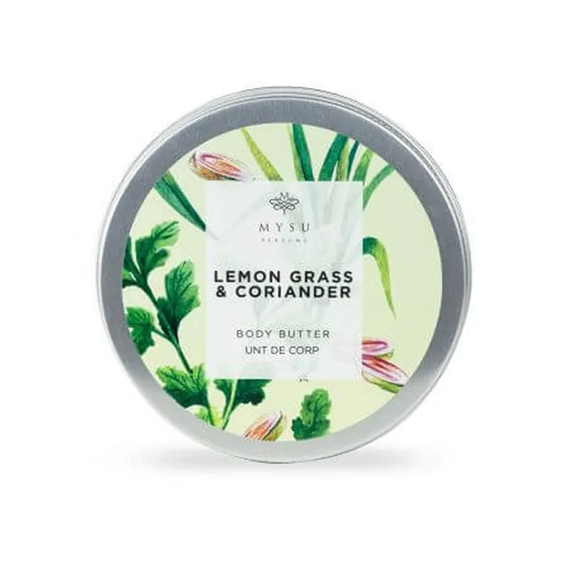 Reducere specială Unt de corp, Lemongrass si Corioander, 185 ml, Mysu Parfume