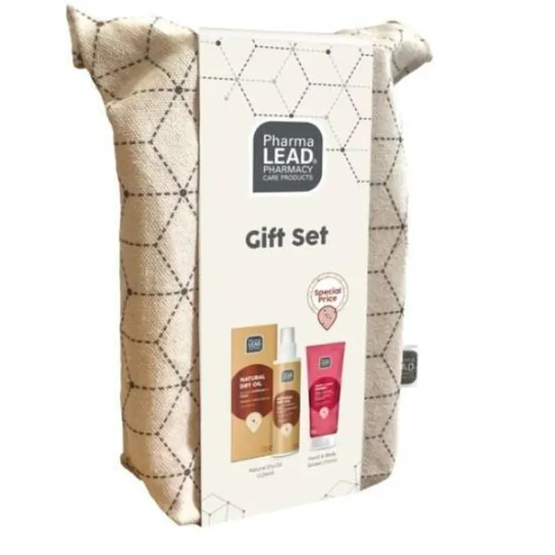 Set cadou PHARMALEAD Ulei uscat pentru față, păr și corp 125ml + Sorbet delicat pentru mâini și corp 75ml + valiză Ultima șansă