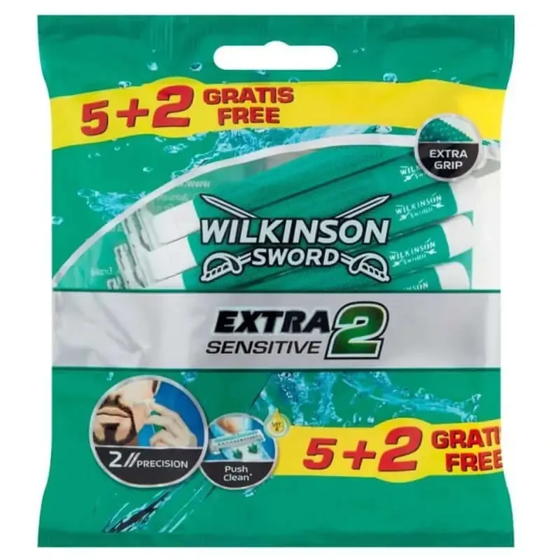 Wilkinson Extra Ii Sensitive Essential Bag 5+2 Discount