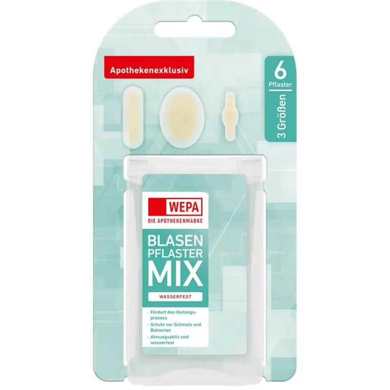 Retur ușor WEPA Plasturi pentru bășici Mix 3 dimensiuni 6 buc.