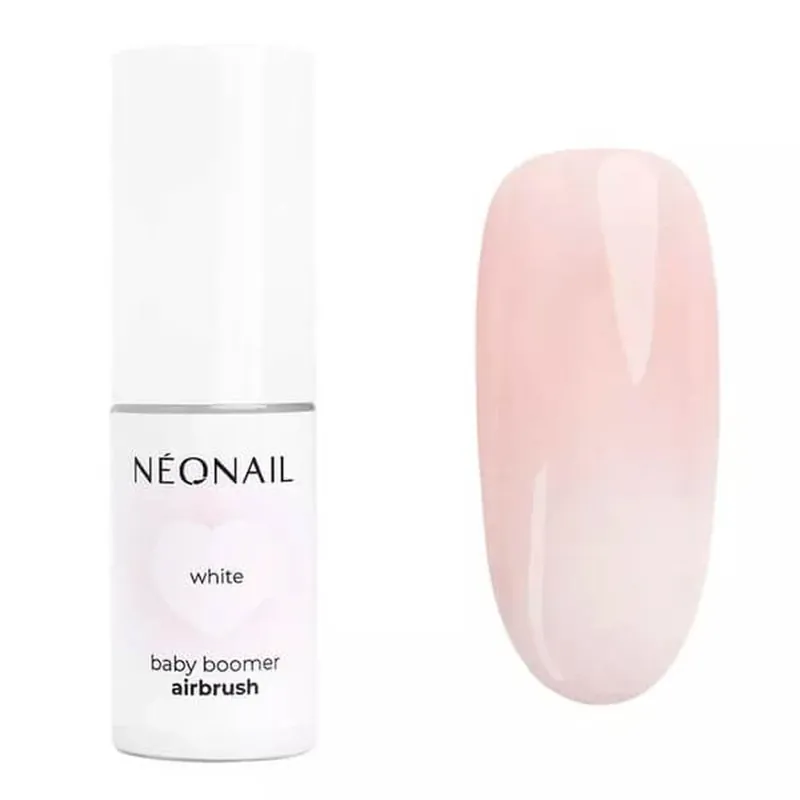 NEONAIL Baby Boomer Airbrush White, lac de unghii cu atomizor, alb, 5 g Super ofertă