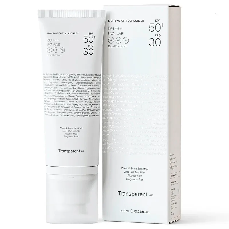 Ofertă exclusivă Crema de fata cu SPF50+ rezistenta la apa, 100 ml, Transparent Lab