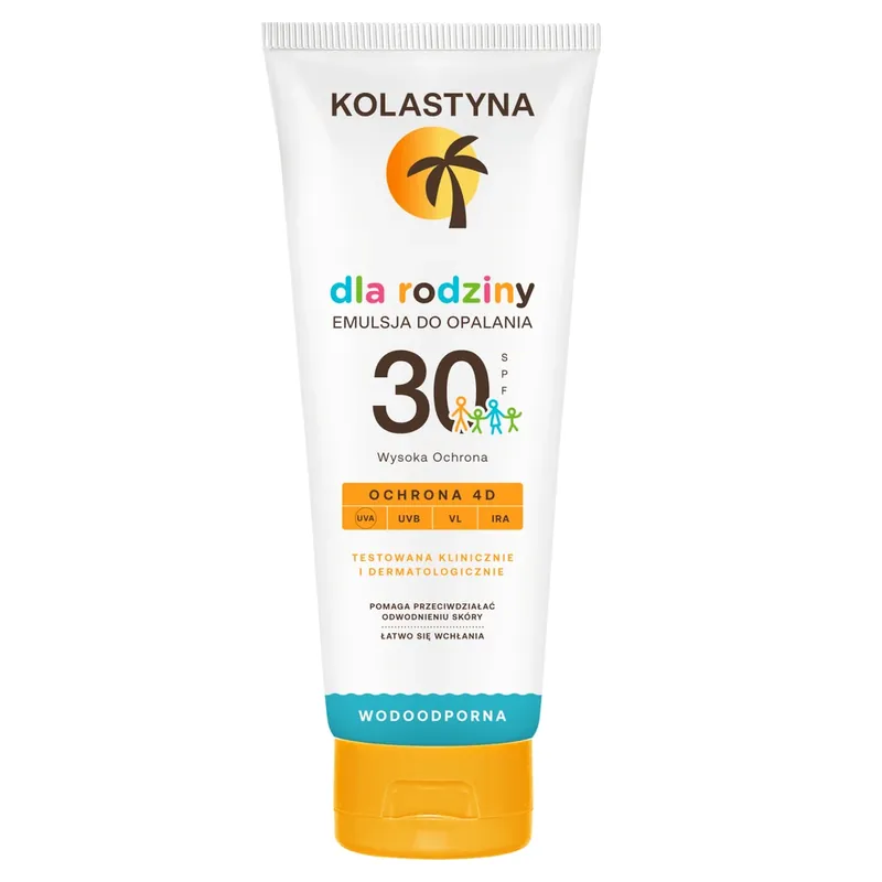 Kolastyna Family, emulsie de protecție solară, pentru copii și adulți, SPF 30, 250 ml Ofertă limitată