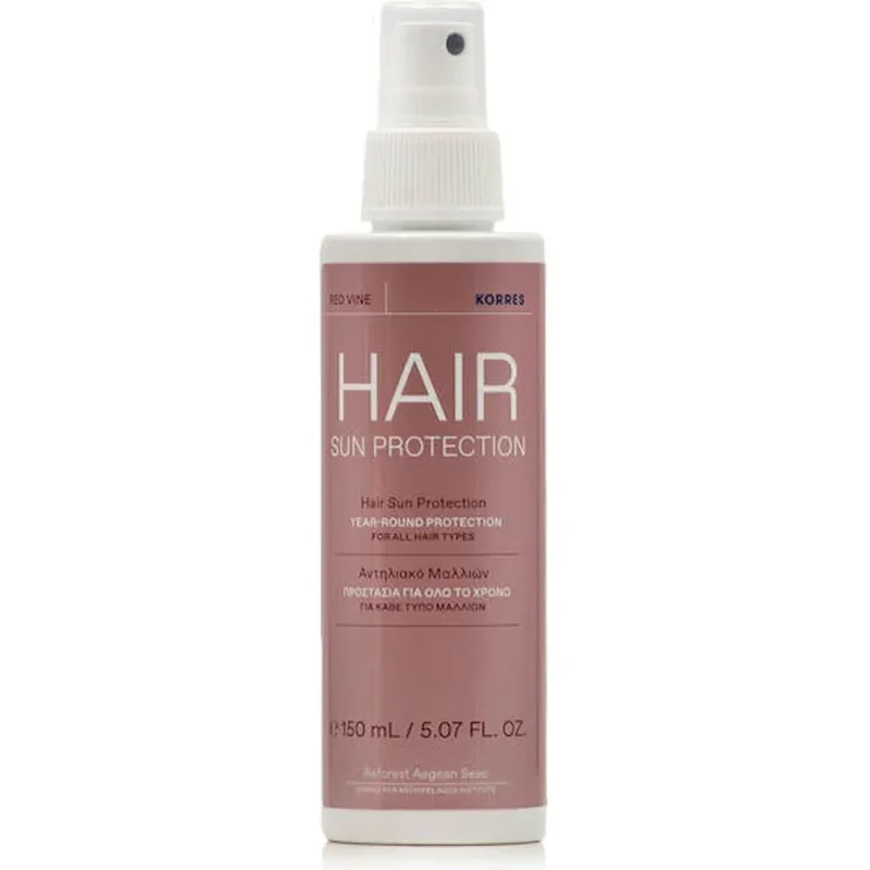 Korres Viță de vie roșie Protecție Solară Păr Spray 150ml Disponibil imediat