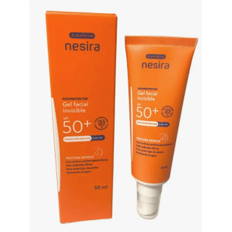 Acofarma Nesira Solar SPF 50+ Invisible Face Gel 50 ml Ieftin