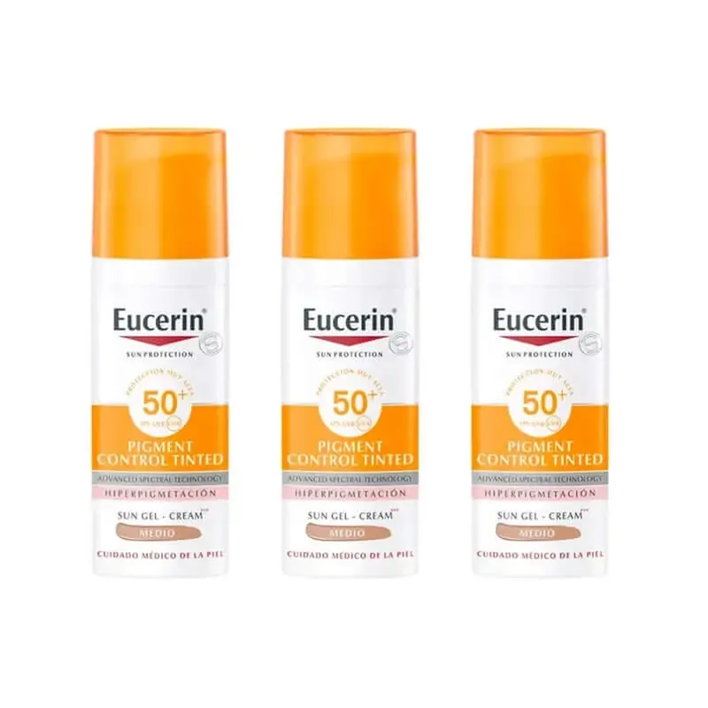 Eucerin Solar Pigment Control Tinted Spf50+ nuanță medie, 3X50Ml Cumpără acum