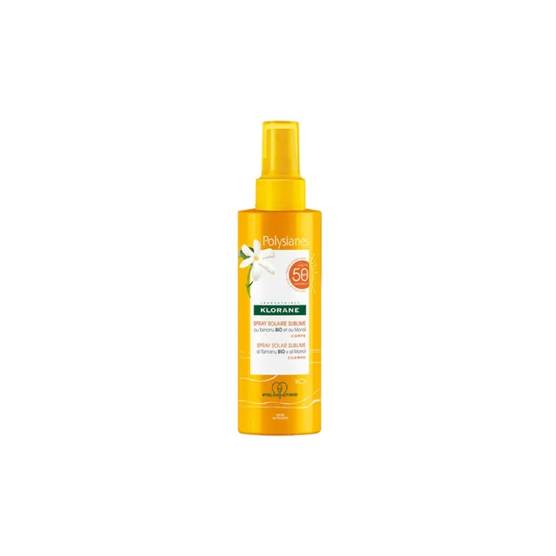 Klorane Spray de protecție solară pentru corp SPF 50 cu Tamanu și Monoi biologice - Corp - Protecție solară 200 ml Cumpără acum