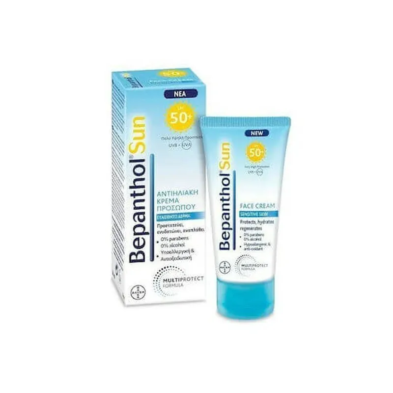 Popular Bepanthol Cremă Solară Cremă Antisolară pentru Față SPF50 50ml