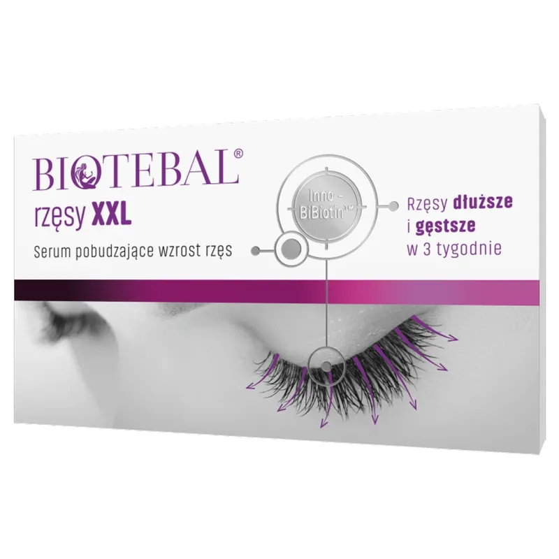 Biotebal Eyelashes XXL, ser pentru stimularea creșterii genelor, 3 ml Calitate înaltă
