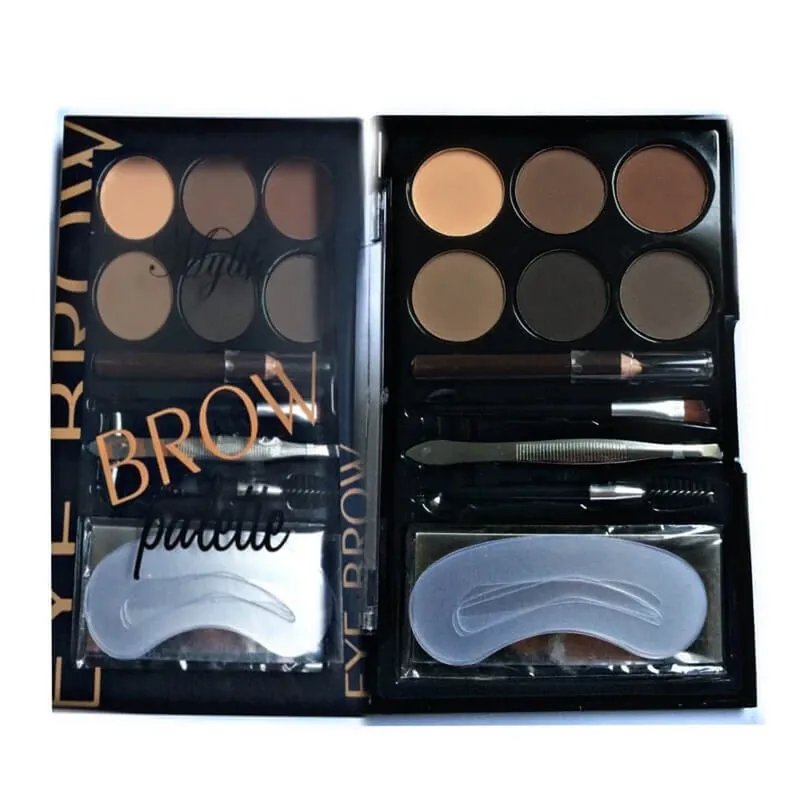 Trusa Fard Sprancene, For Me Only, Makeup, Eyebrow Palette, 02, sablon inclus Ofertă