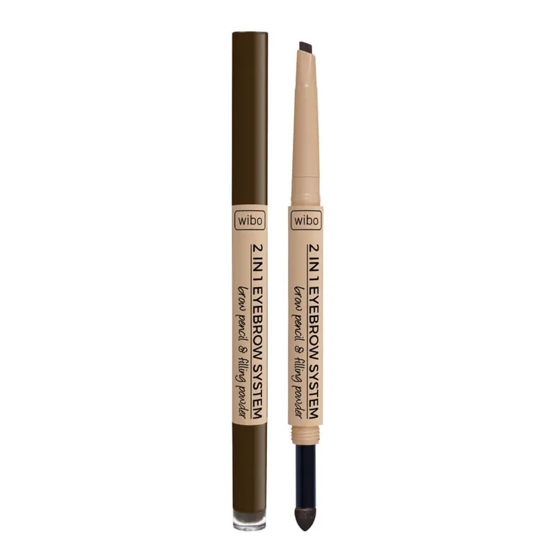 Calitate înaltă Wibo System Eyebrow Pencil and Sponge nr. 3.