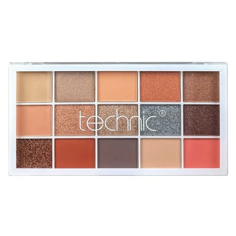 Lichidare de stoc Paleta fard de pleoape, Technic, Pressed Pigment, Y2K, 15 culori