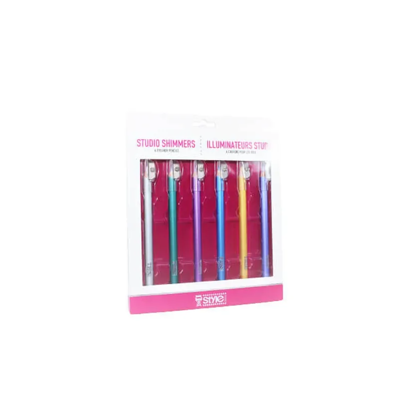 Set 6 creioane de ochi cu sclipici, Style, Studio Shimmers Vezi acum