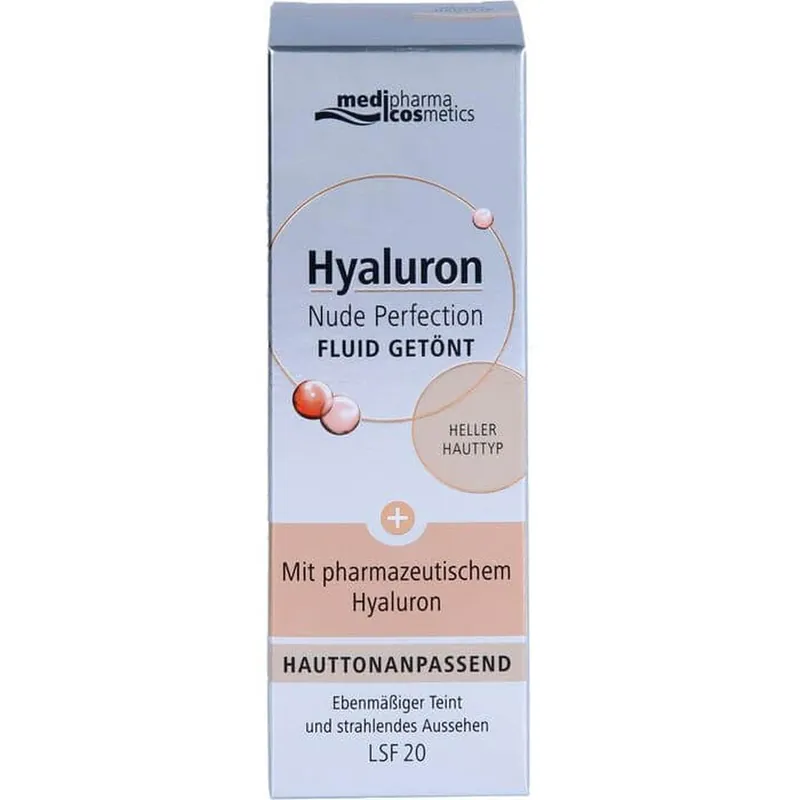 Ofertă exclusivă HYALURON NUDE Perfect.fluid colorat ușor.HT SPF 20 50 ml