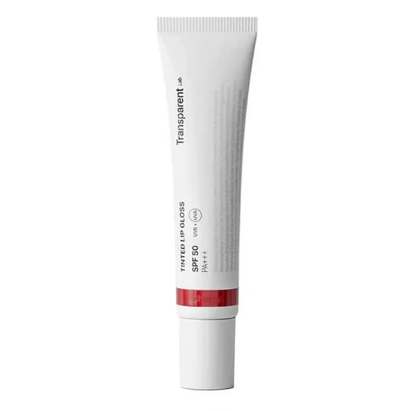 Retur ușor Transparent Lab Tinted Lip Gloss, luciu de buze SPF50, Cherry, 15 ml