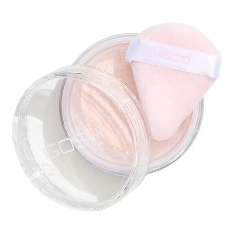 Ofertă de sezon Gosh, Bake& 039;n& 039; Set, pudră liberă cu puf de pudră, 001 Soft Pink, 15 g