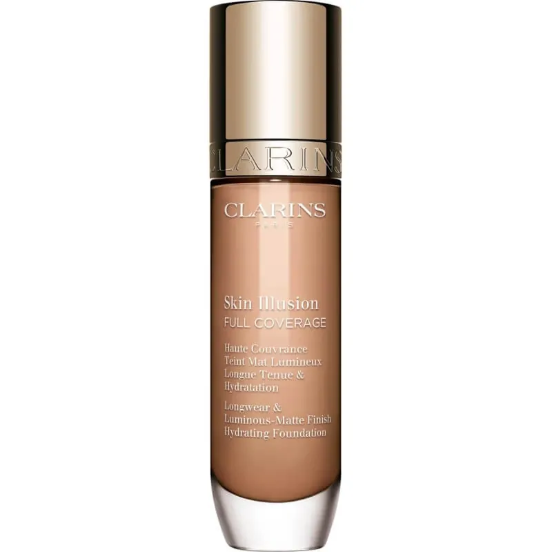Plată sigură Clarins Skin Illusion Full Coverage – fond de ten cu efect mat și luminos – nr. 109c